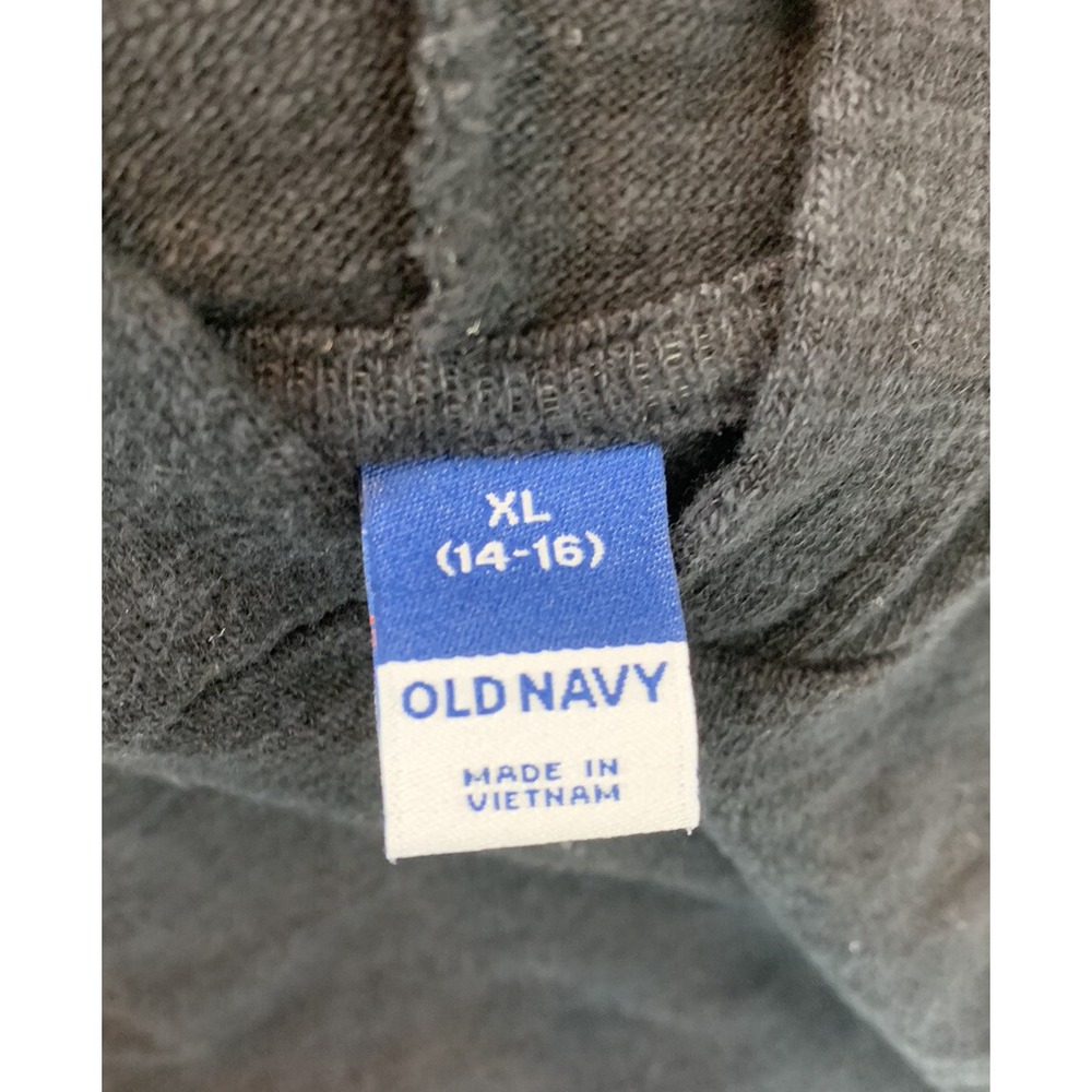 Old Navy Cropped Cozy Hoodie Girls Size XL 14-16 Dark‎ Gray Active Wear - Picture 2 of 4